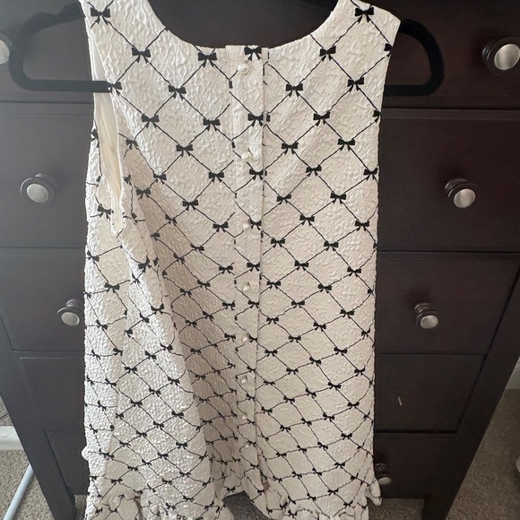 Size Small Mable White Flowy Sleeveless Shift Dress - Picture 3 of 3